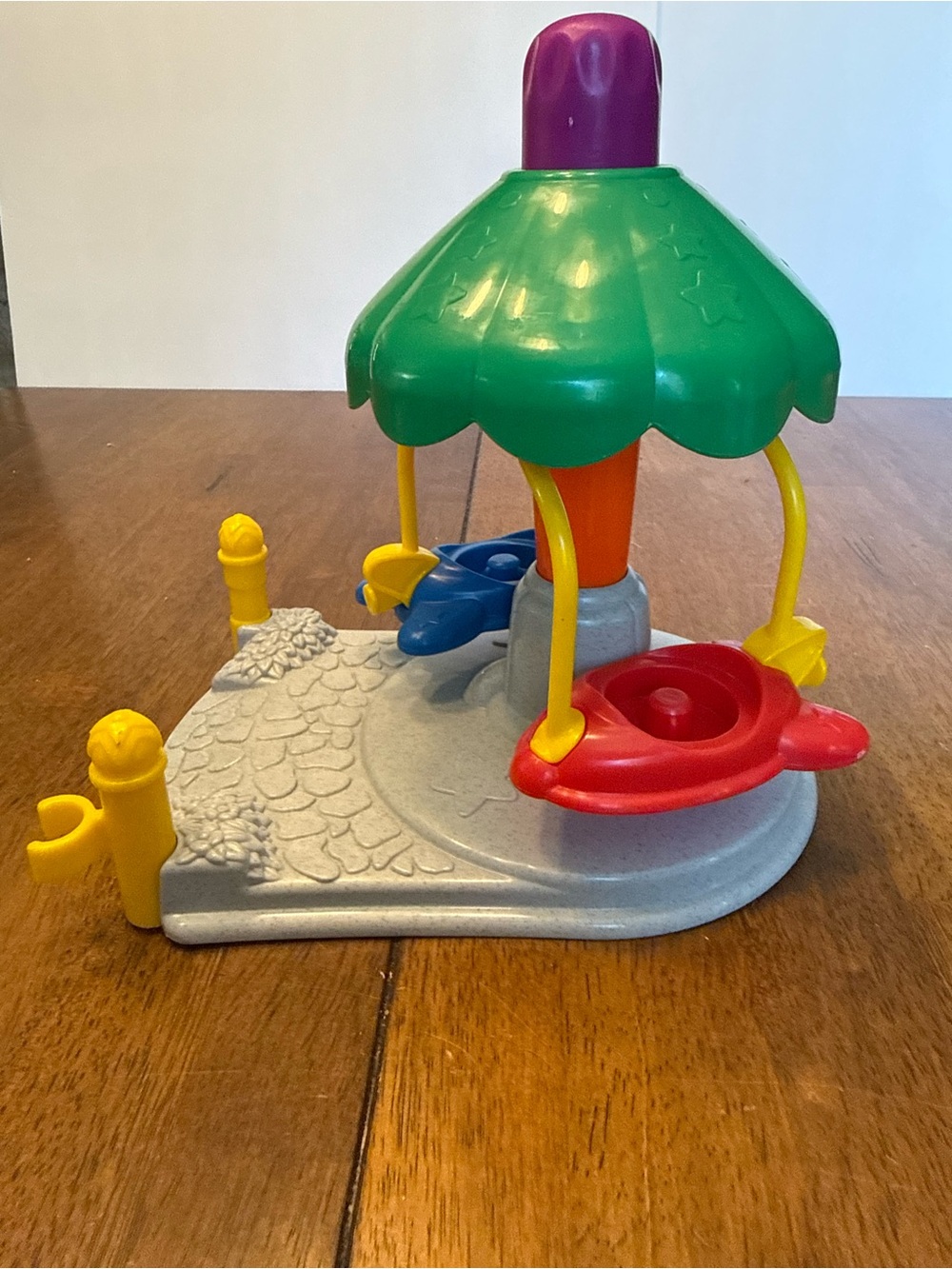 Colorful Carousel Playset - Green, Red, Blue